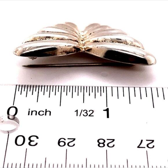 Tiffany & Co Estate Puffed Butterfly Brooch Pin Sterling Silver TIF516 - Picture 10 of 10